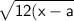 \sf \sqrt{1+2(x-a)^2}+\sqrt{1-(x-a)^2}=a+1